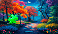 Puzzles - Fairy forest.