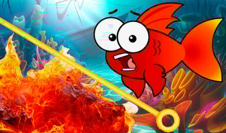 Aiuta il pesce: SALVARLO DALLA LAVA!