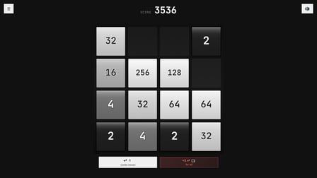 Black 2048 - Screenshot 1