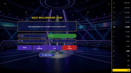 Quiz Millionaire 2026 - Screenshot 2