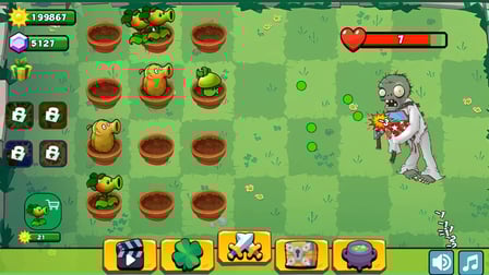 Plant vs Zombie PvZ: Battle Hybrid Mod! - Screenshot 1