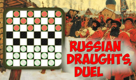 Russian draughts, duel