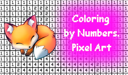 Coloring by Numbers. Pixel Art