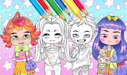 Chibi Dress Up & Coloring