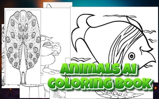 Animals AI Coloring Book