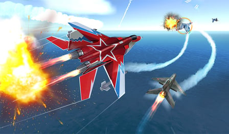 Jet Fighter Airplane Racing