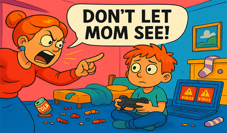 Don't Let mom see!