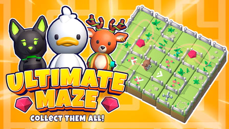 Ultimate maze! Collect them all!