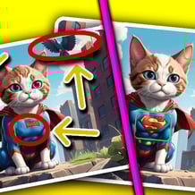 Kitty Spot The Differences with Friends - 1 2 Players