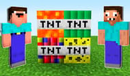 Mine Noob Fuse vs Herobrine Craft Block