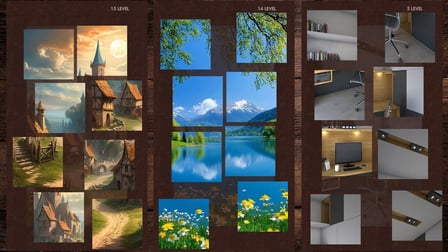 Assemble beautiful puzzles - Screenshot 1