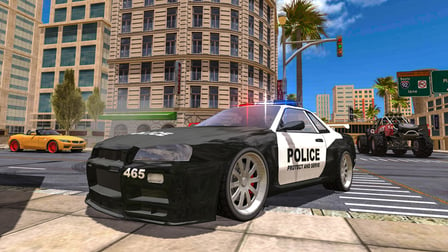 Police Car Stunt Simulation 3D