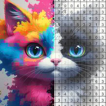 Coloring by numbers: Colored pixel
