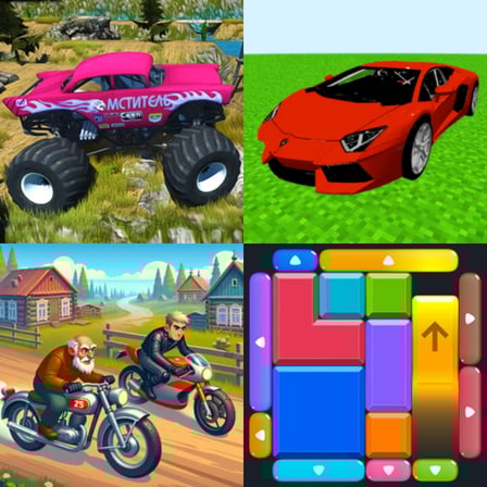 Juegos de Pantalla dividida Coche