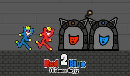 Red and Blue Stickman Huggy 2