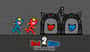 Red and Blue Stickman Huggy 2