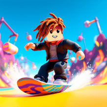 Obby Snowboard Parkour
