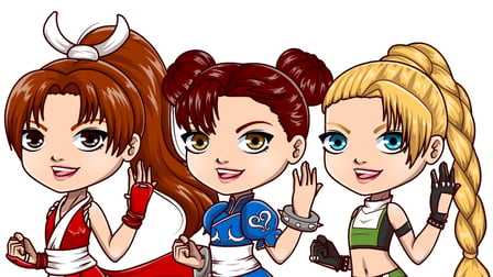 Chibi Fighter Dress Up Game