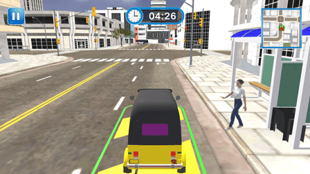 City Tuk Tuk Simulator: Racing Game 3D - Screenshot 2