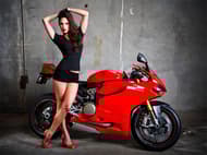 Motorcycle and Girls Slide 2