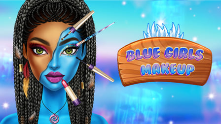 Blue Girls Makeup