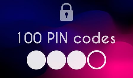 100 PIN codes