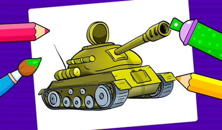 Tanks - Coloring Book for kids