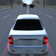 Checkers around the city on Russian cars