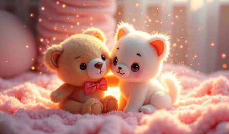 Fusiona lindos peluches