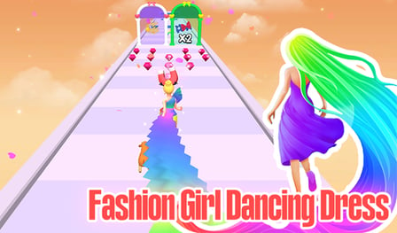 Fashion Girl Dancing Dress