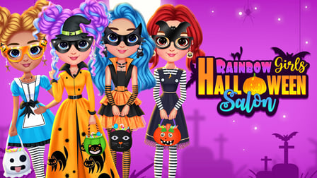 Rainbow Girls Halloween Salon