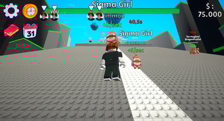 Obby Brainrot: Falling Rocks - Screenshot 3