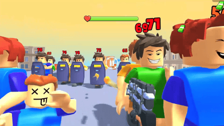 Blocks Shooter 3D! Run, Shoot, Merge Weapons! - Screenshot 4