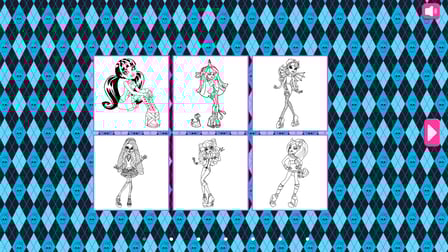 Monster Girls: Coloring & Stickers - Screenshot 2