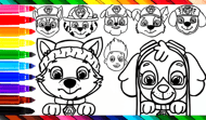 Kids Coloring Book: PAW Patrol