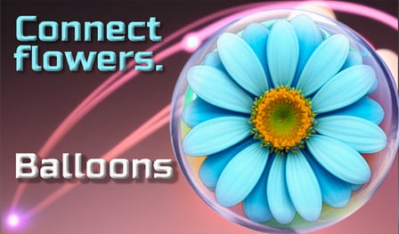 Connect flowers. balls