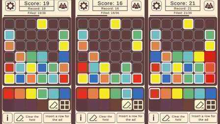 Different colors in a row: Colors in sequence - Screenshot 1