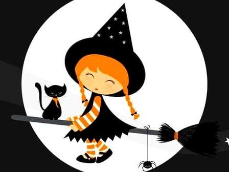 Cute Halloween Witches Jigsaw