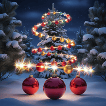 Decorated Christmas tree