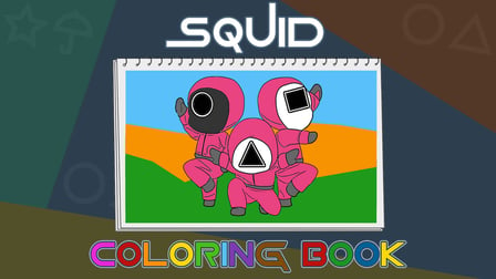 Squid Coloring Book