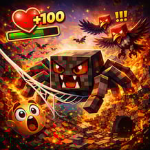 Spider Run: Skebobs Attack in Mine!