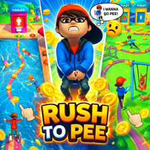 Rush Run: Need to Pee – Toilet Dash Runner Game