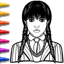 Wednesday Coloring Pages