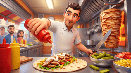 Cooking Shawarma Idle Game