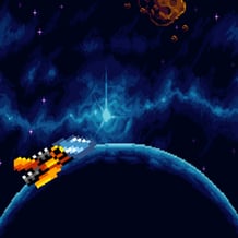 Ghost Trace: Space Synthwave 2D