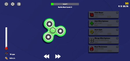 Spinner Clicker 2D - Screenshot 1