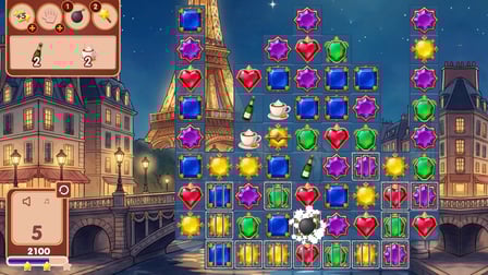 Treasures of Paris: The Secret of Gems - Match 3 - Screenshot 5