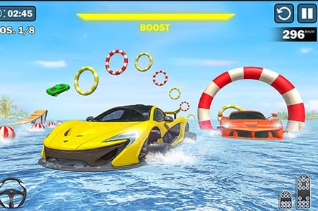 Water Car Stunt Racing