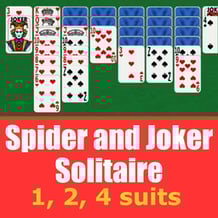Spider and Joker Solitaire (1, 2, 4 suits)