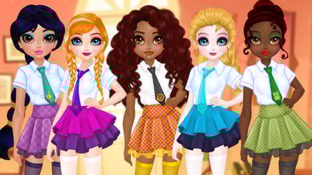 Princesses BFF Rush to School
